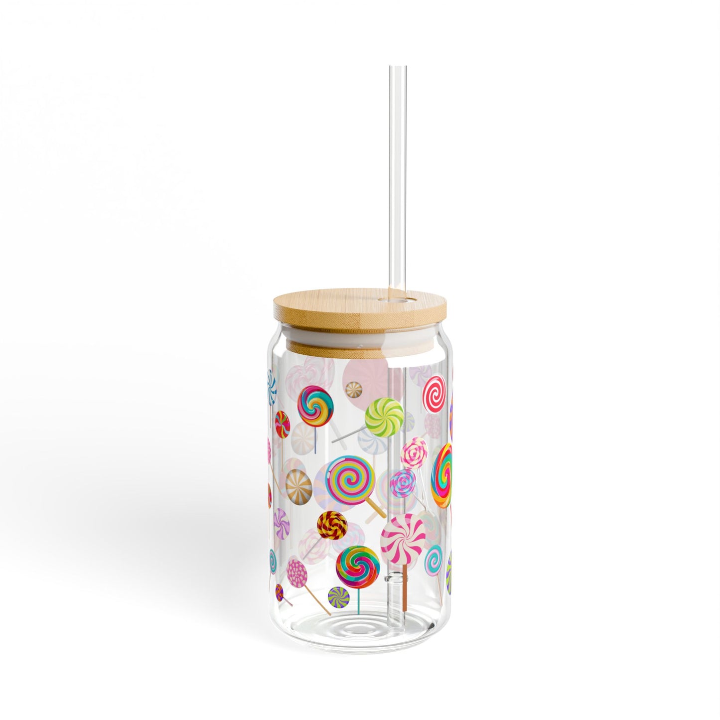 Candy Pop 16oz Colorful Sipper Glass Fun | Reusable | Party-Ready | Perfect for Kids and Celebrations