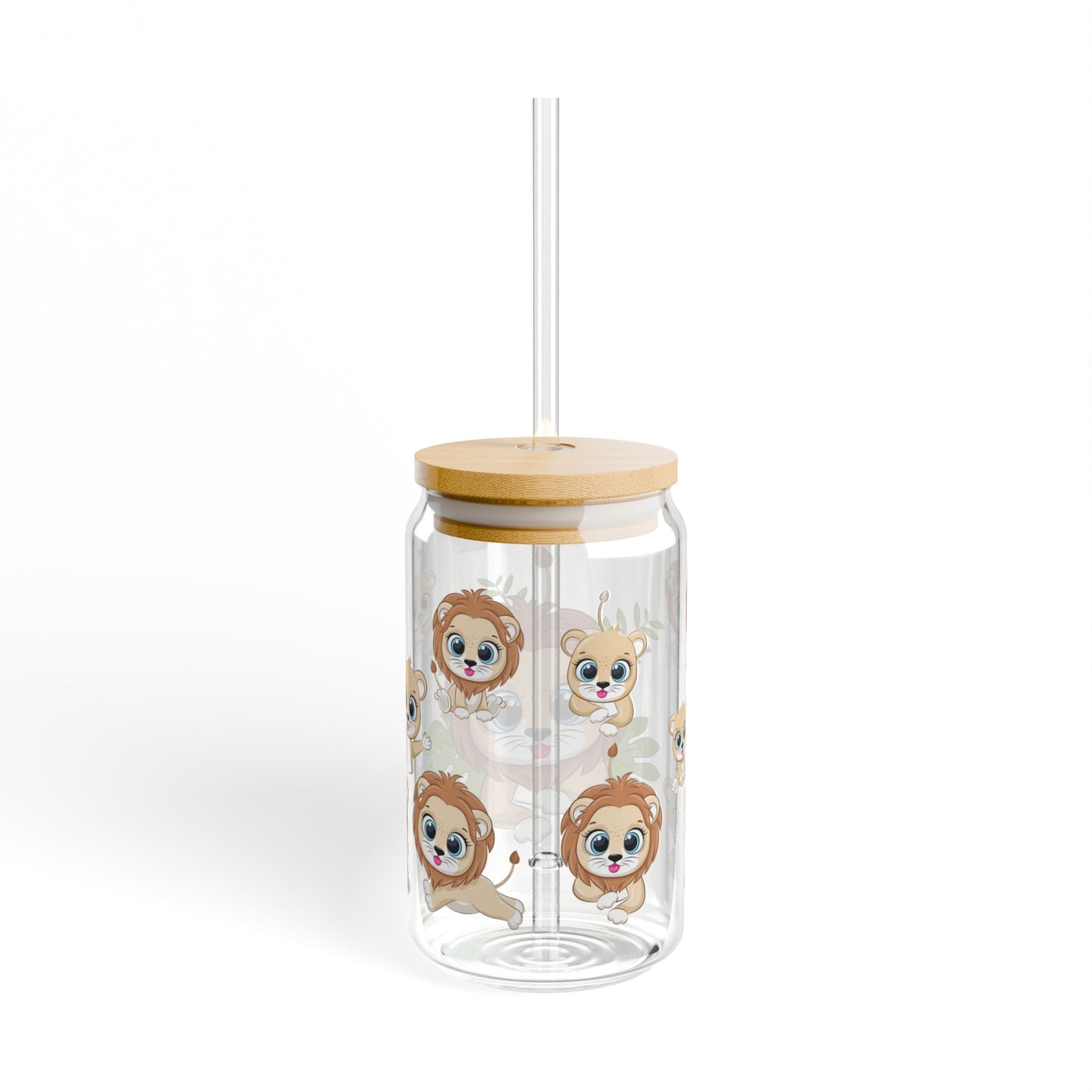 Tiny Tiger 16oz Sipper Glass for Kids and Tiger Lovers Fun | Safe | Reusable | Perfect for Animal Fans