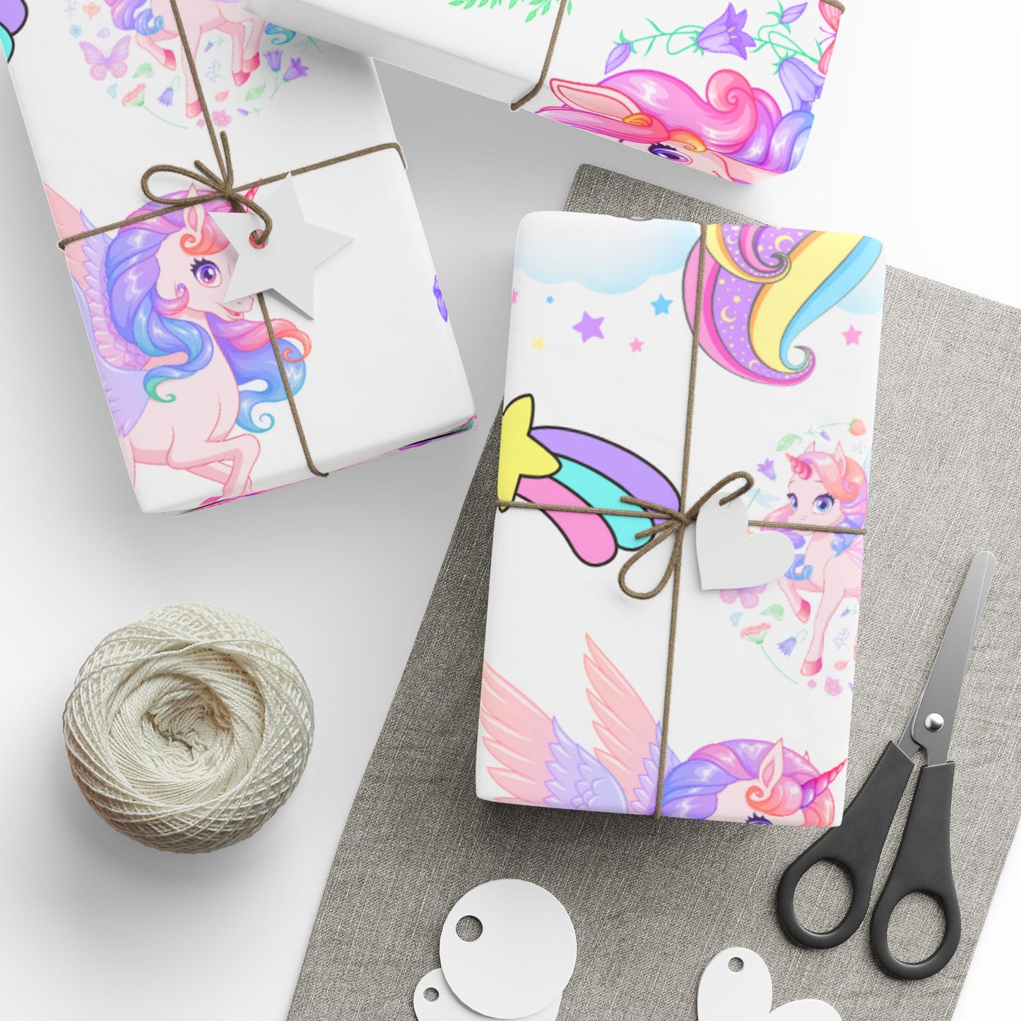 Colorful Horse Wrapping Paper Bright Gift Wrap for Celebrations