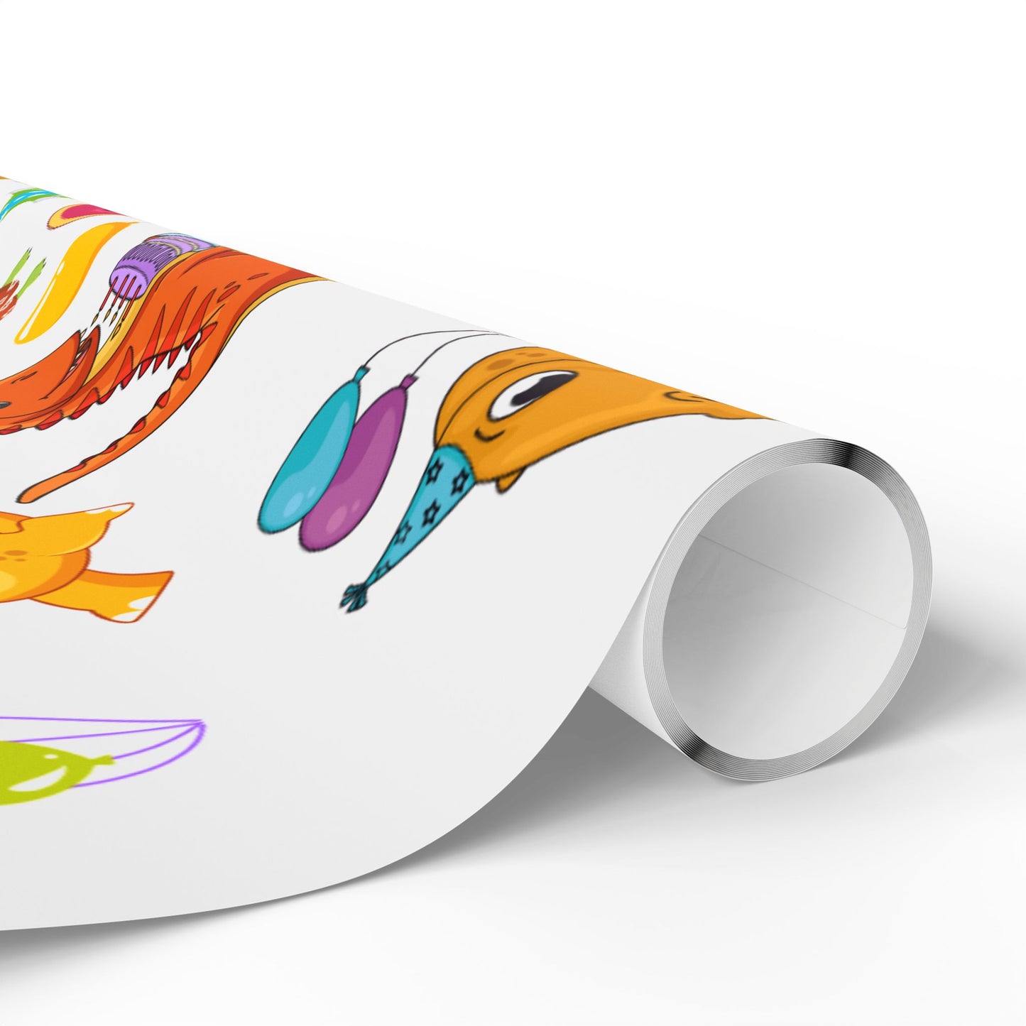 Dino Happy Birthday Wrapping Paper Fun Gift Wrap for Kids
