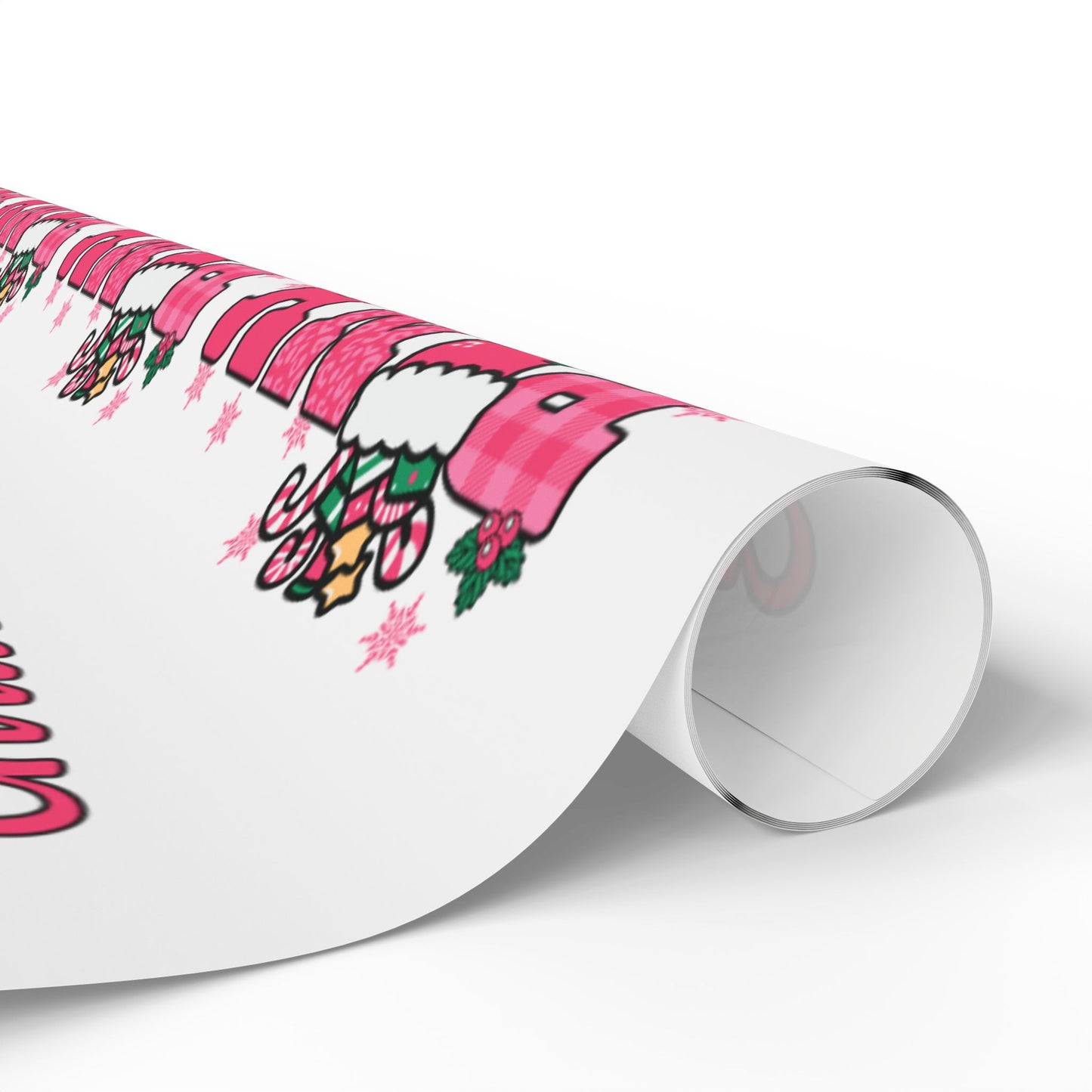 Pink Holiday Wrapping Paper – Modern Festive Gift Wrap