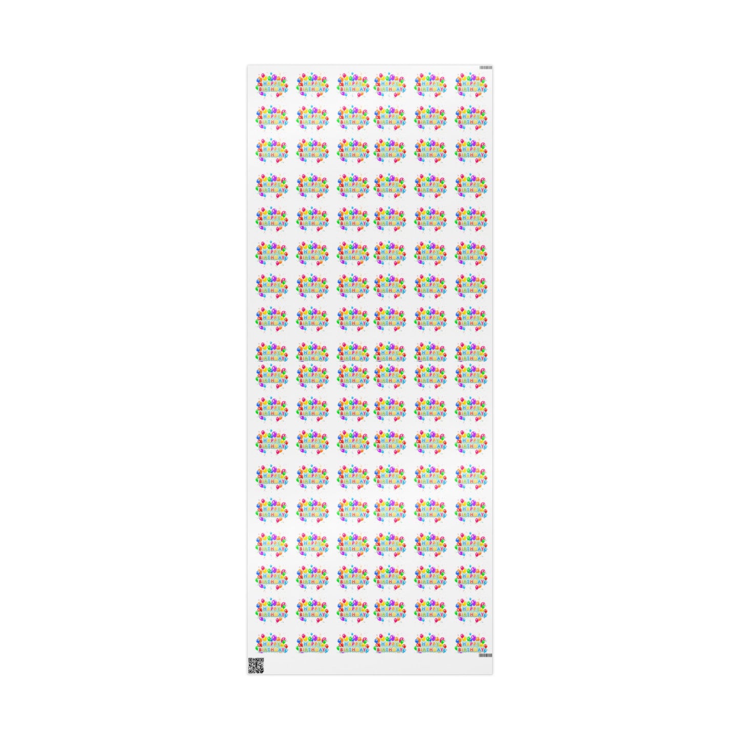 Happy Birthday Balloons Wrapping Paper Colorful Gift Wrap for Parties