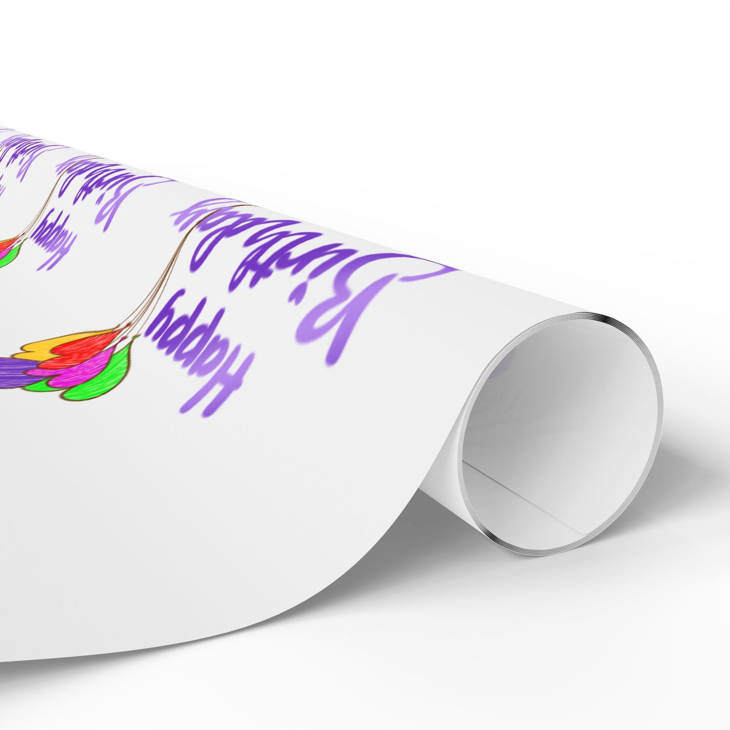 Colorful Birthday Wrapping Paper, Festive Gift Wrap, Party Supplies, Celebration Decor, Gift-Giving Essential, Joyful Occasion