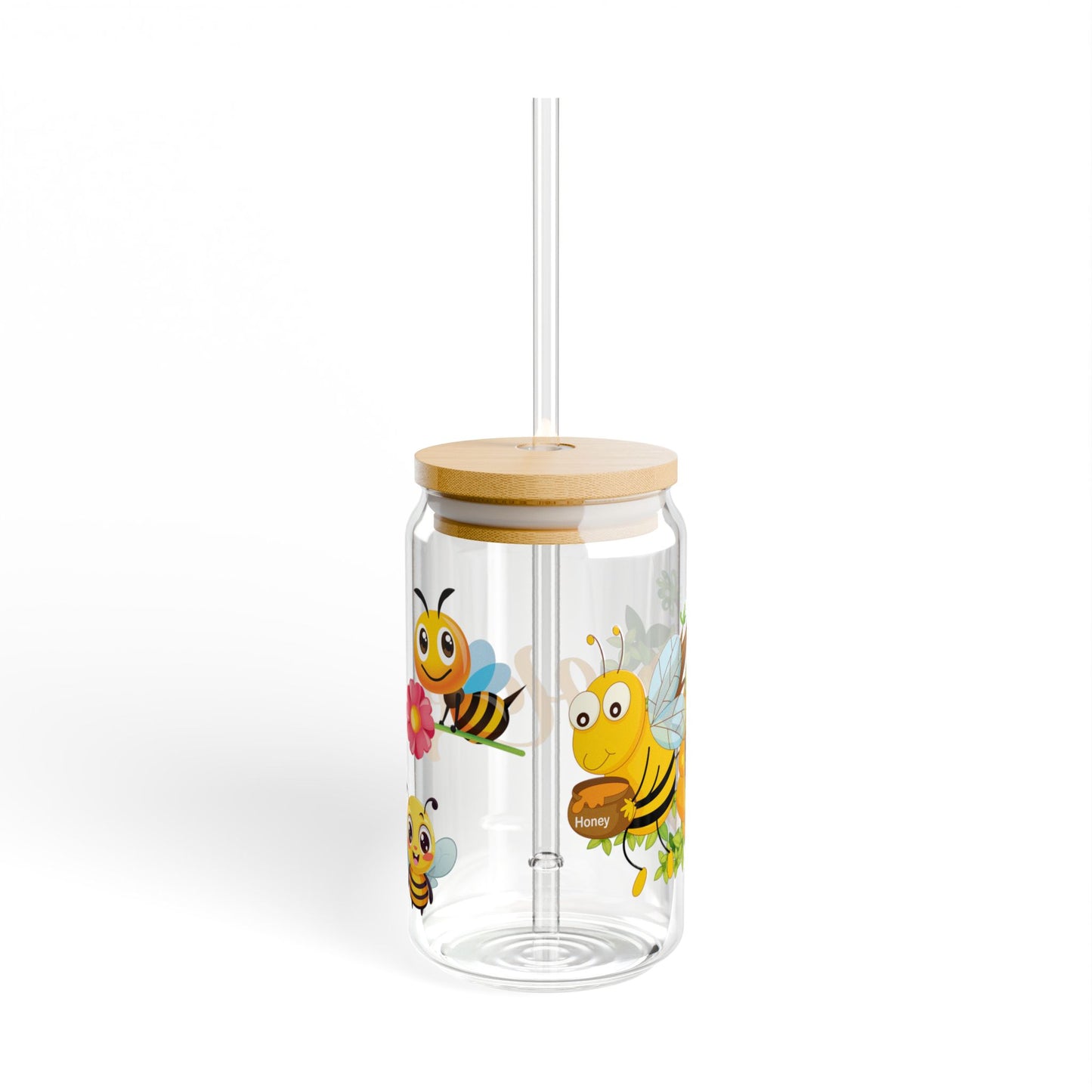 Sunny Sips 16oz Sunflower Sipper Glass Cheerful | Eco-Friendly | Nature-Inspired | Perfect for Everyday Use