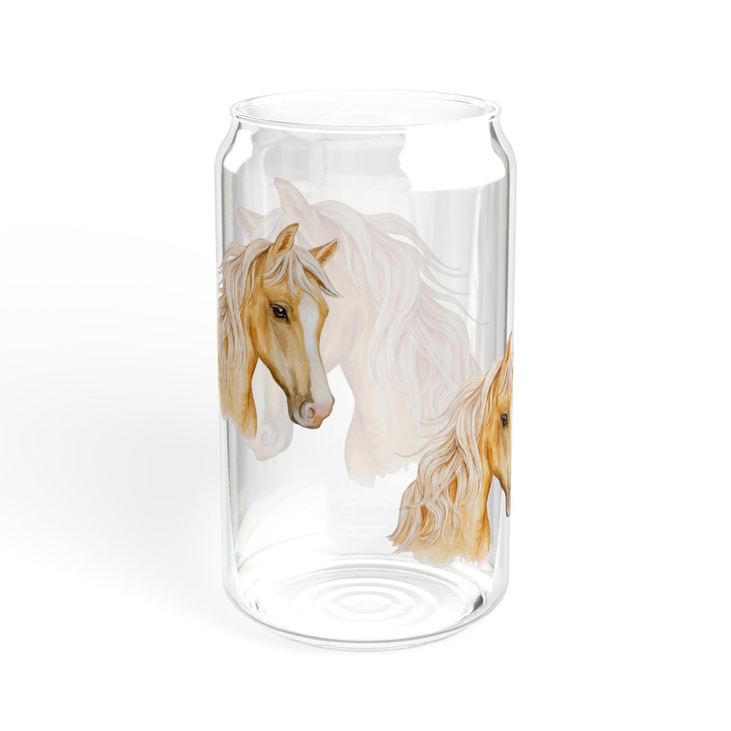 Saddle Sips Equestrian Sipper Glass 16oz Charming | Eco-Friendly | Unique | Perfect for Horse Lovers