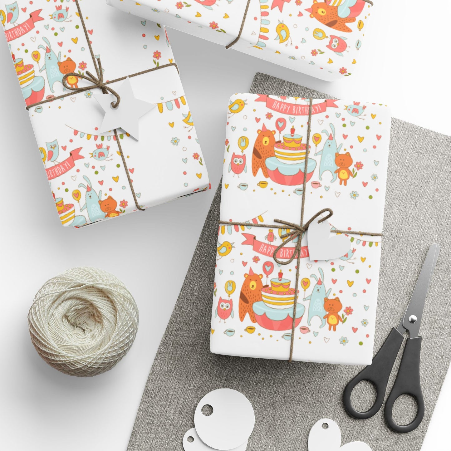 Animals Wrapping Paper Fun Gift Wrap for Birthdays and Celebrations
