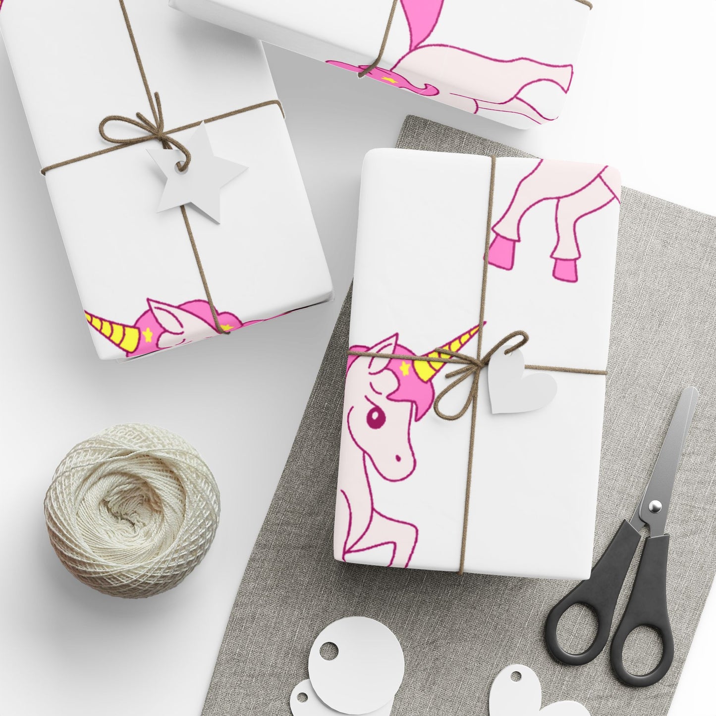 Pink Horses Wrapping Paper Stylish Gift Wrap for Birthdays and Celebrations