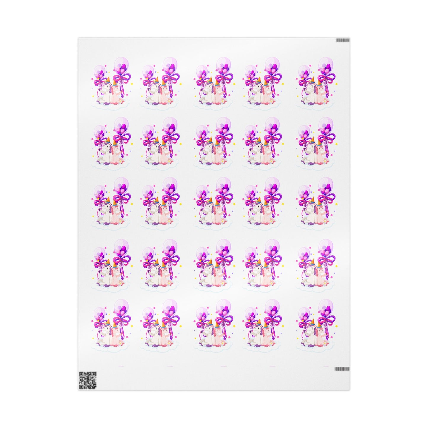 Purple Horses Wrapping Paper Elegant Gift Wrap for Celebrations