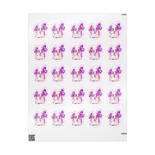 Purple Horses Wrapping Paper Elegant Gift Wrap for Celebrations