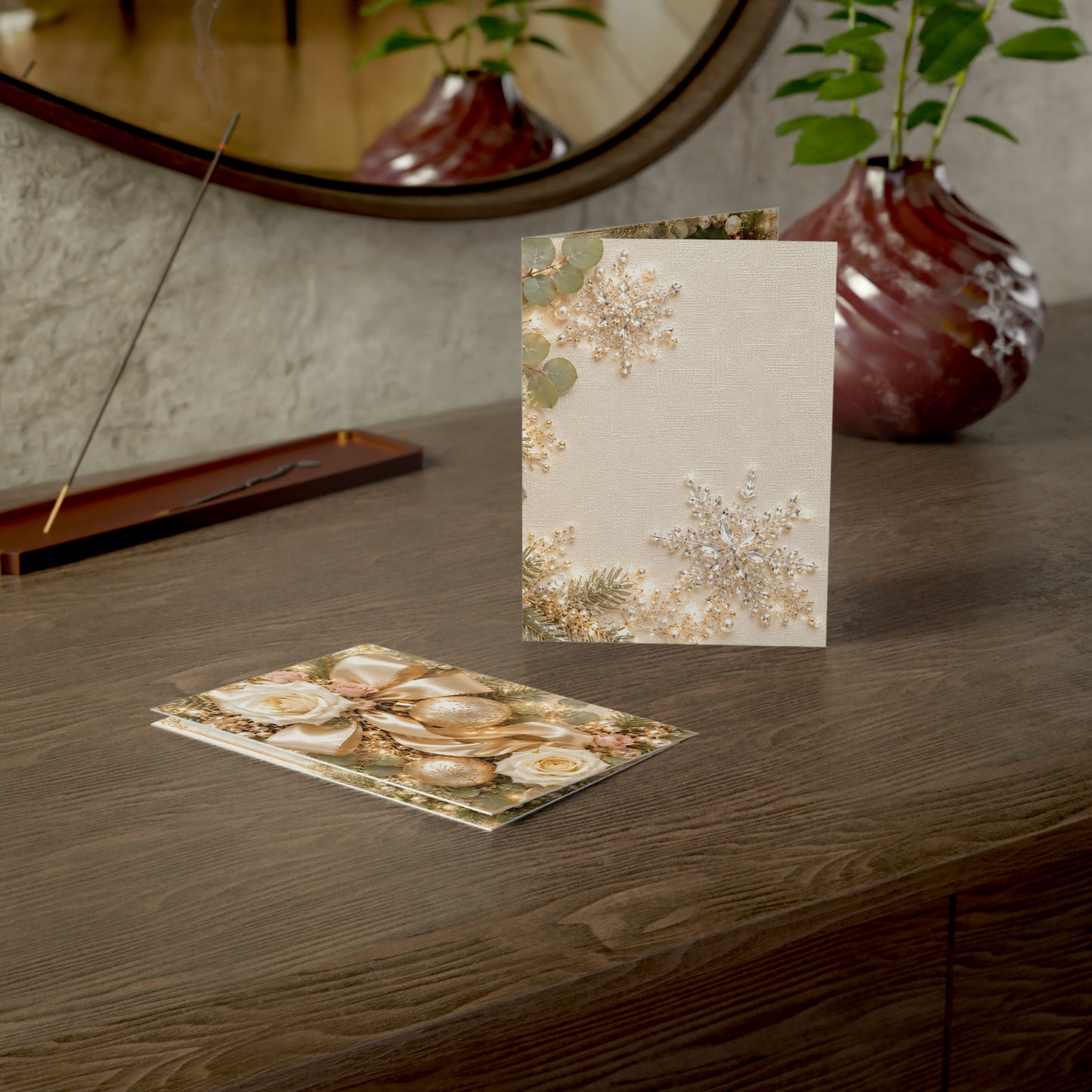 Elegant Holiday Wishes Greeting Card