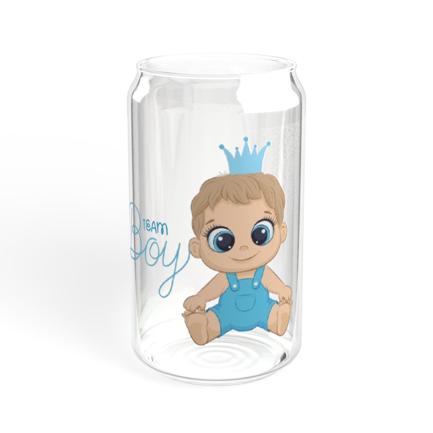 Baby Shower Glass Tumbler 16oz Drinkwater for Parties & Gifts