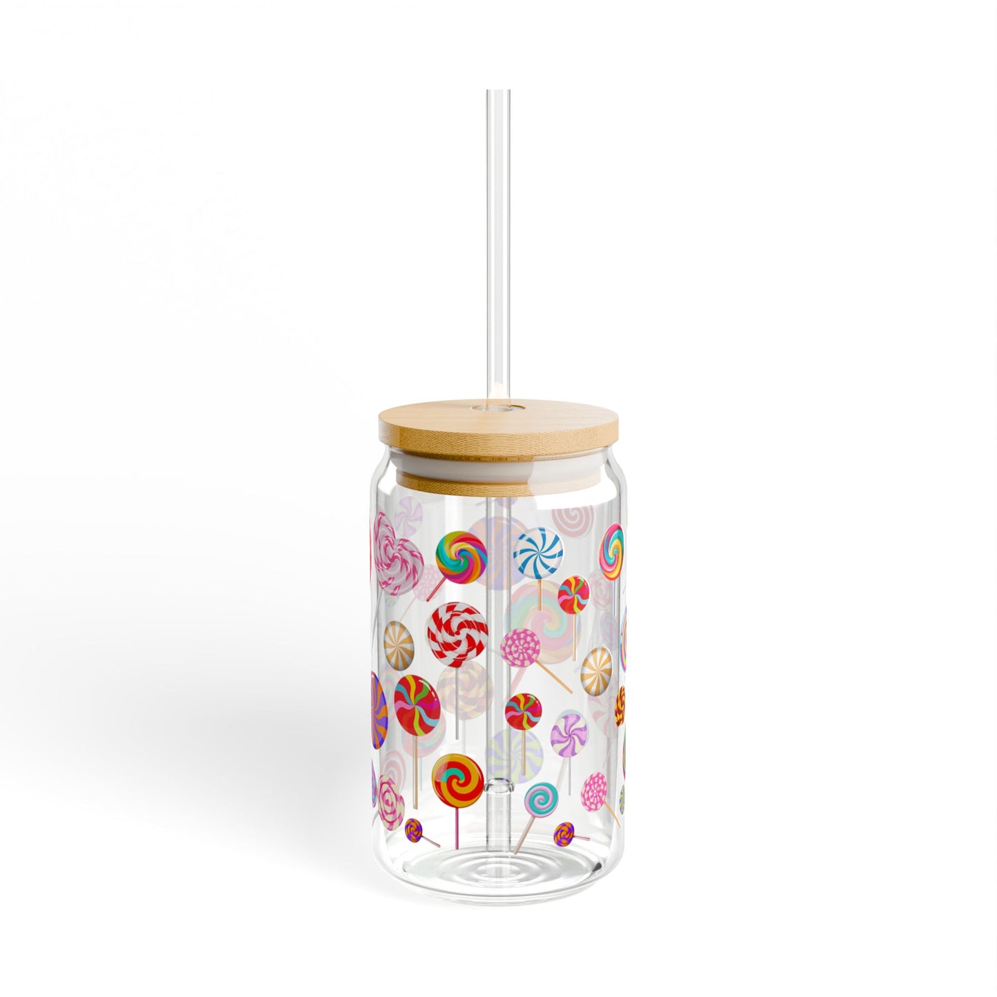 Candy Pop 16oz Colorful Sipper Glass Fun | Reusable | Party-Ready | Perfect for Kids and Celebrations