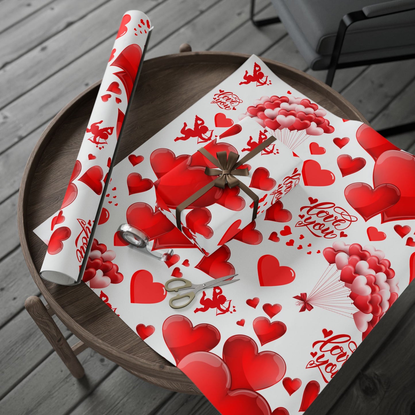 Valentine Wrapping Paper Romantic Gift Wrap for Special Occasions