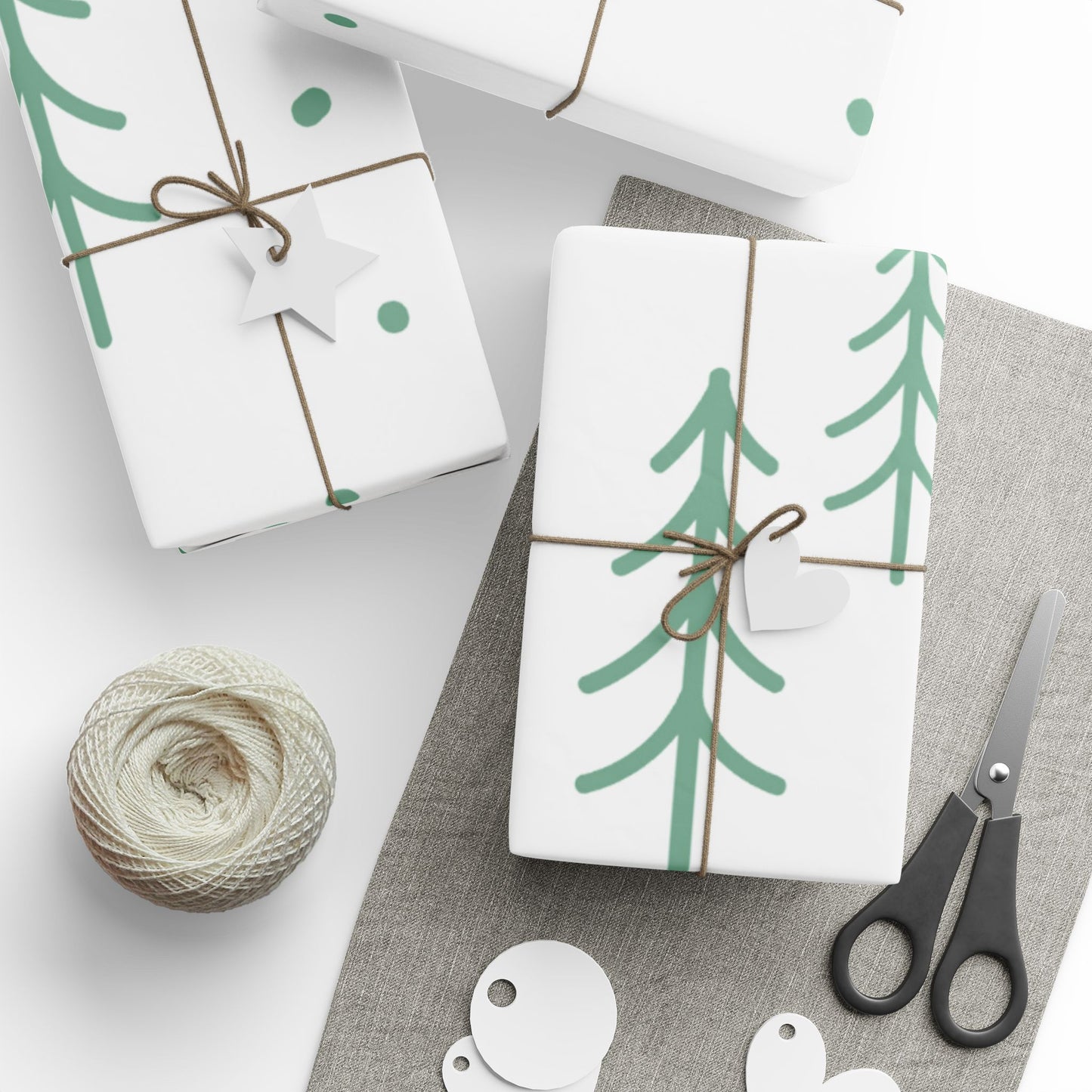 Christmas Tree Wrapping Paper Festive Holiday Gift Wrap