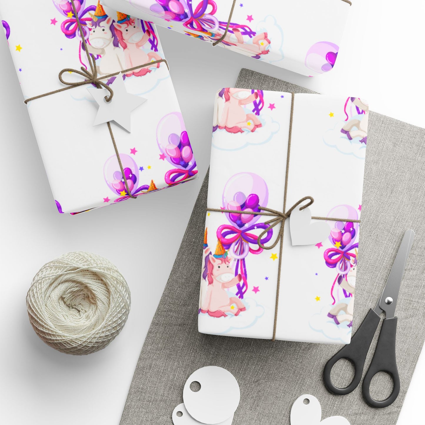 Purple Horses Wrapping Paper Elegant Gift Wrap for Celebrations