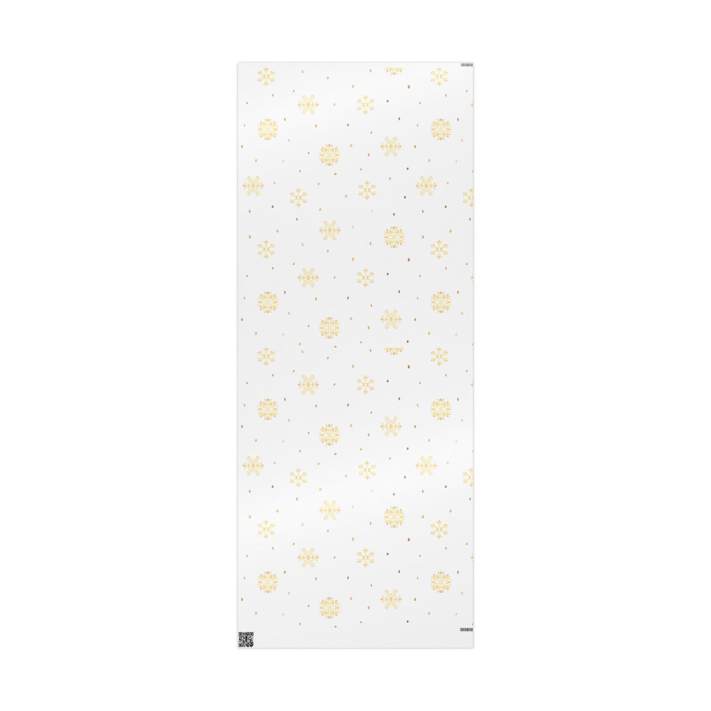 Golden Snowflake Wrapping Paper