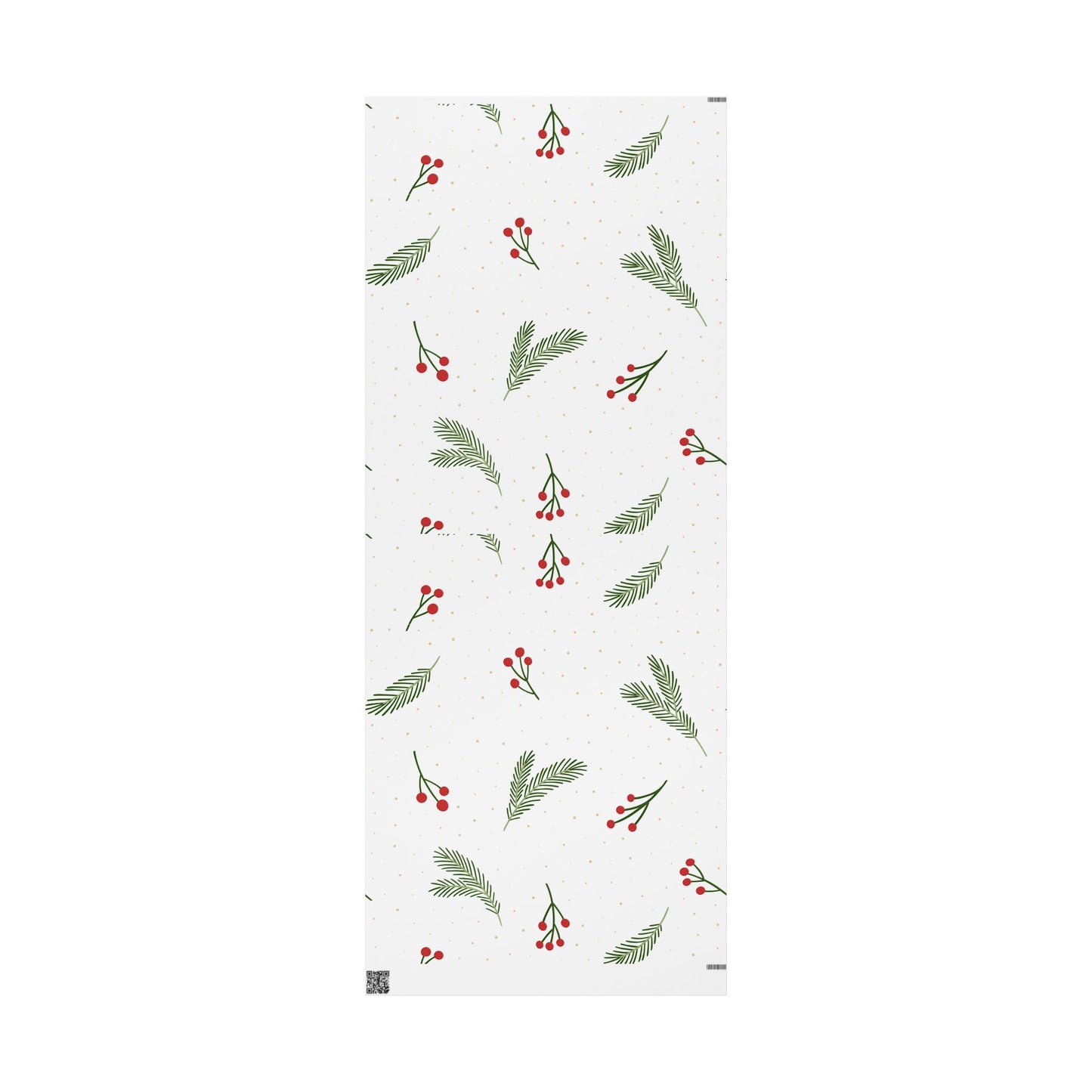 Holiday Greenery Wrapping Paper Elegant Christmas Gift Wrap Roll