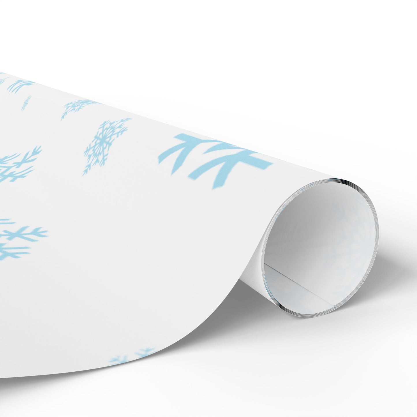 Blue Snowflake Wrapping Paper