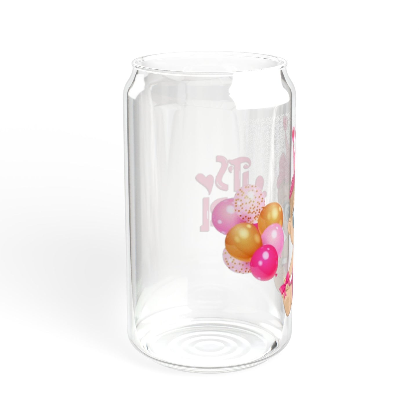 It’s a Girl Party Glass 16oz Gender Reveal Tumbler