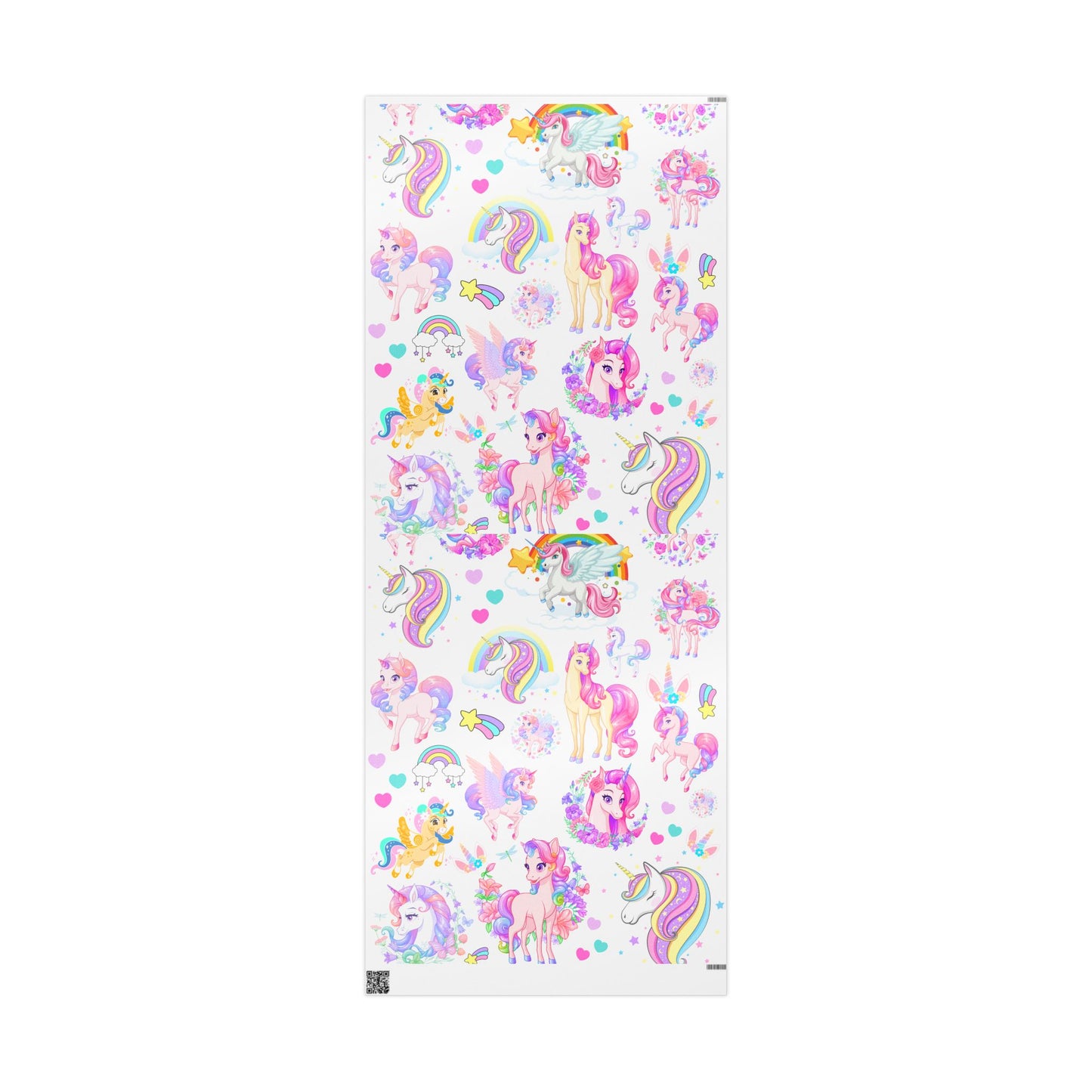 Colorful Horse Wrapping Paper Bright Gift Wrap for Celebrations