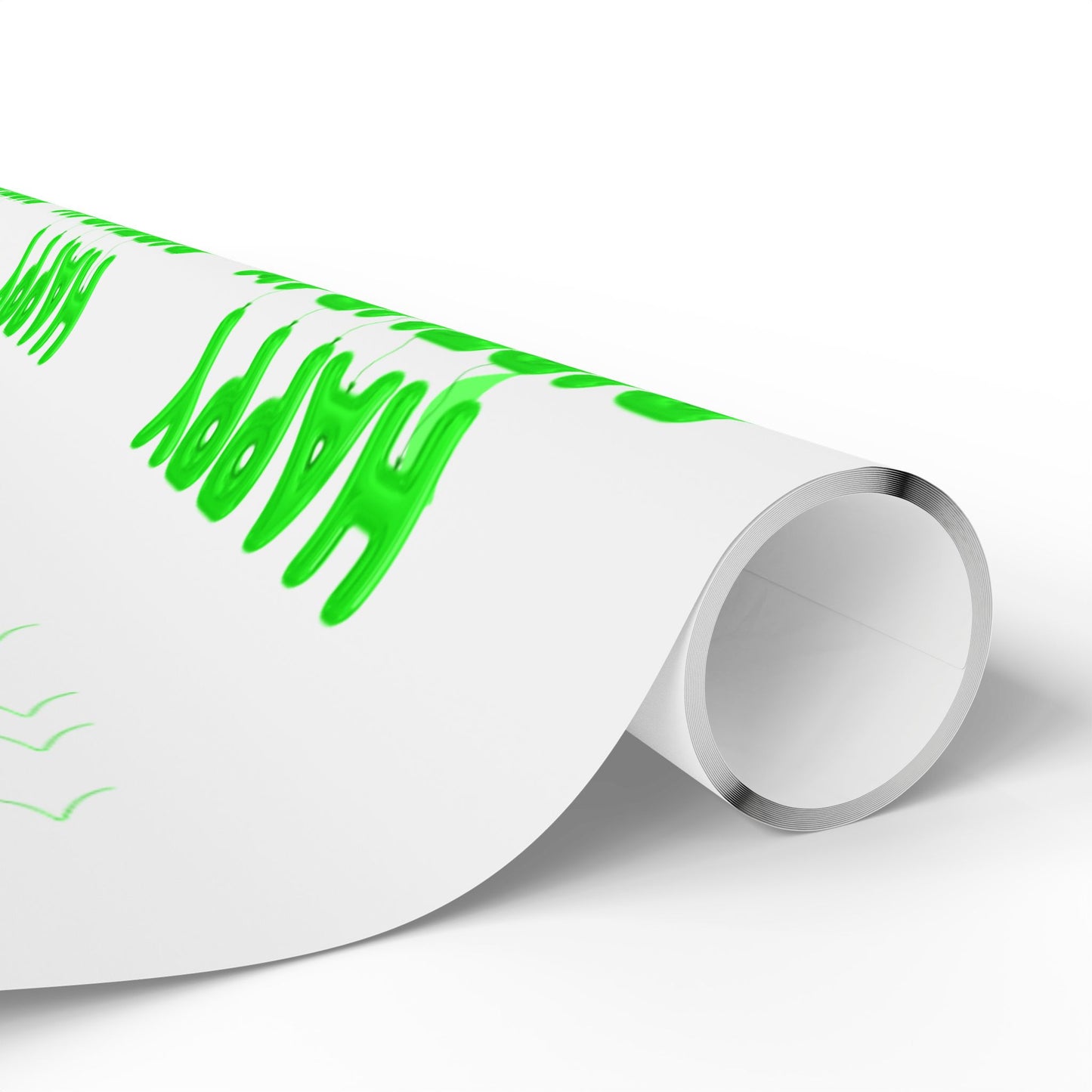 Green Birthday Wrapping Paper Festive Gift Wrap for Parties