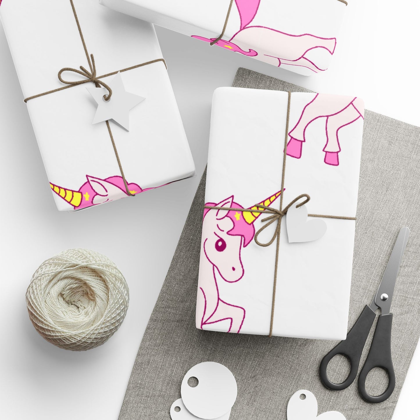 Pink Horses Wrapping Paper Stylish Gift Wrap for Birthdays and Celebrations