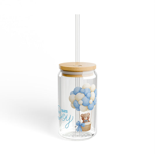 Vote Boy Sipper Glass – 16oz Eco-Friendly Drinkware