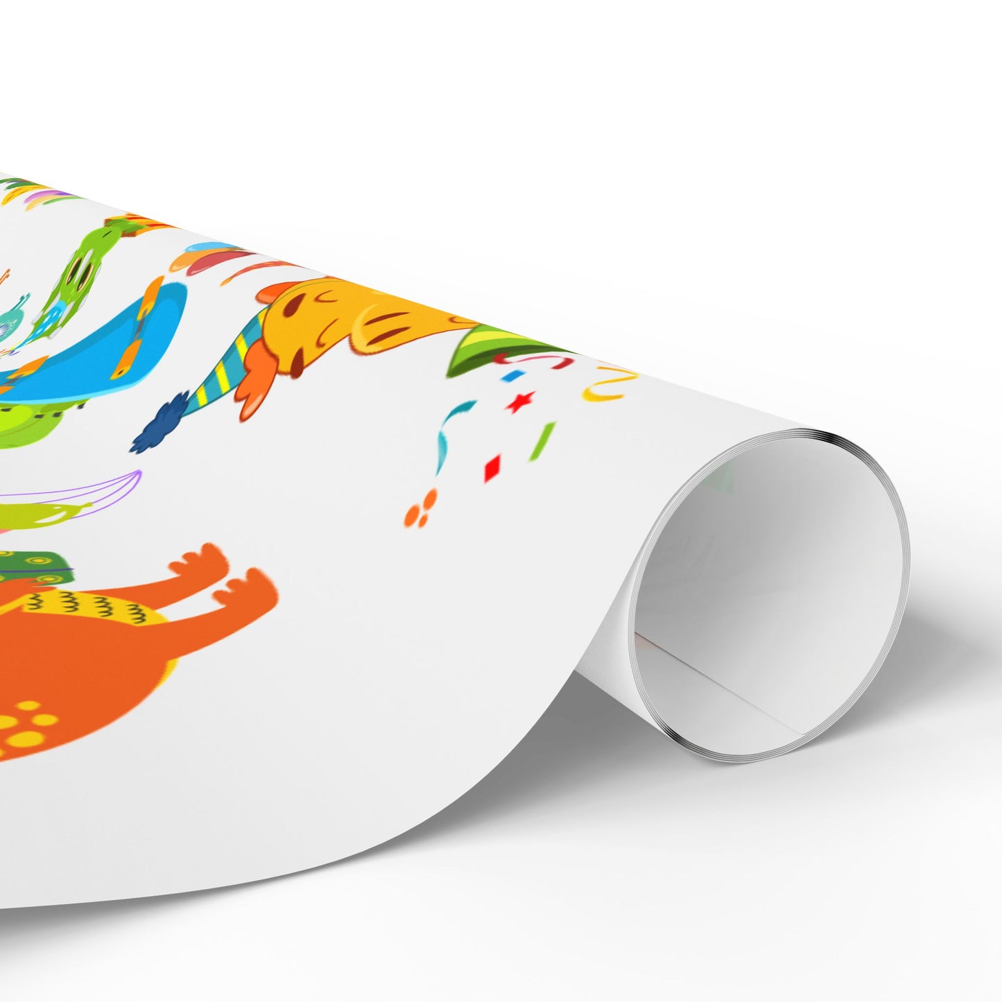 Dino Happy Birthday Wrapping Paper Fun Gift Wrap for Kids