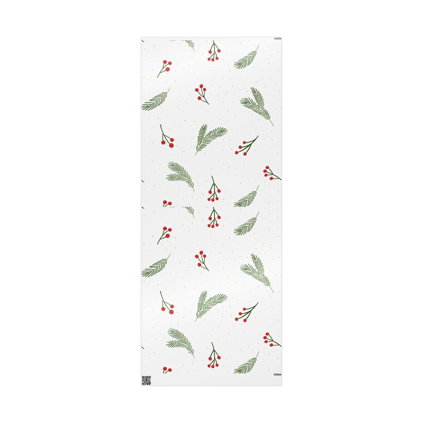 Holiday Greenery Wrapping Paper Elegant Christmas Gift Wrap Roll