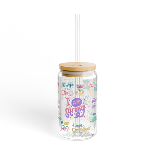 You Got This 16oz Motivational Sipper Glass Inspiring | Reusable | Stylish | Perfect for Daily Encouragement