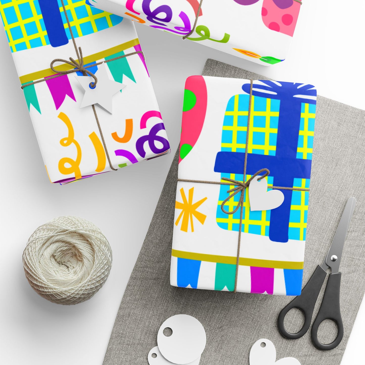 Party Birthday Wrapping Paper Festive Gift Wrap for Celebrations