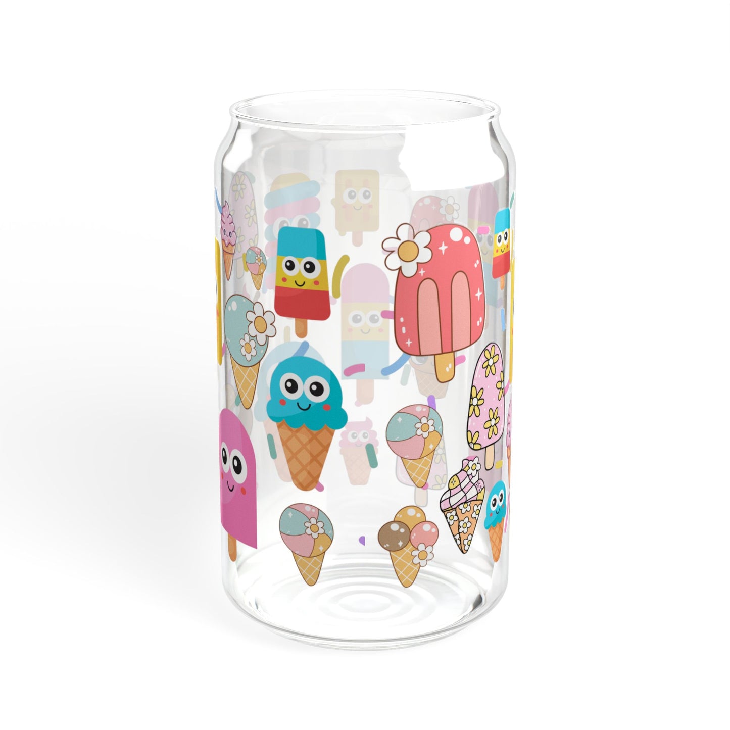 Sweet Sips 16oz Ice Cream Sipper Glass Playful | Reusable | Gift-Ready | Perfect for Summer Celebrations