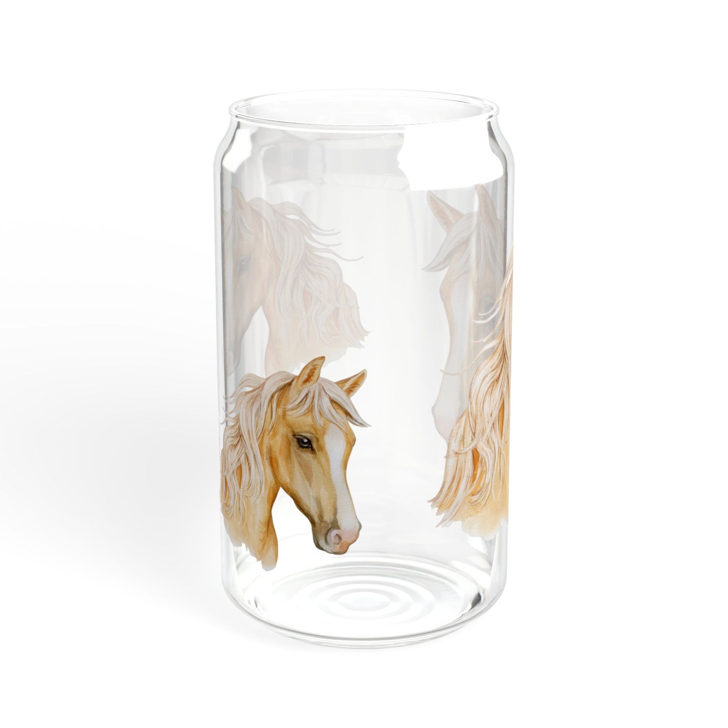 Saddle Sips Equestrian Sipper Glass 16oz Charming | Eco-Friendly | Unique | Perfect for Horse Lovers