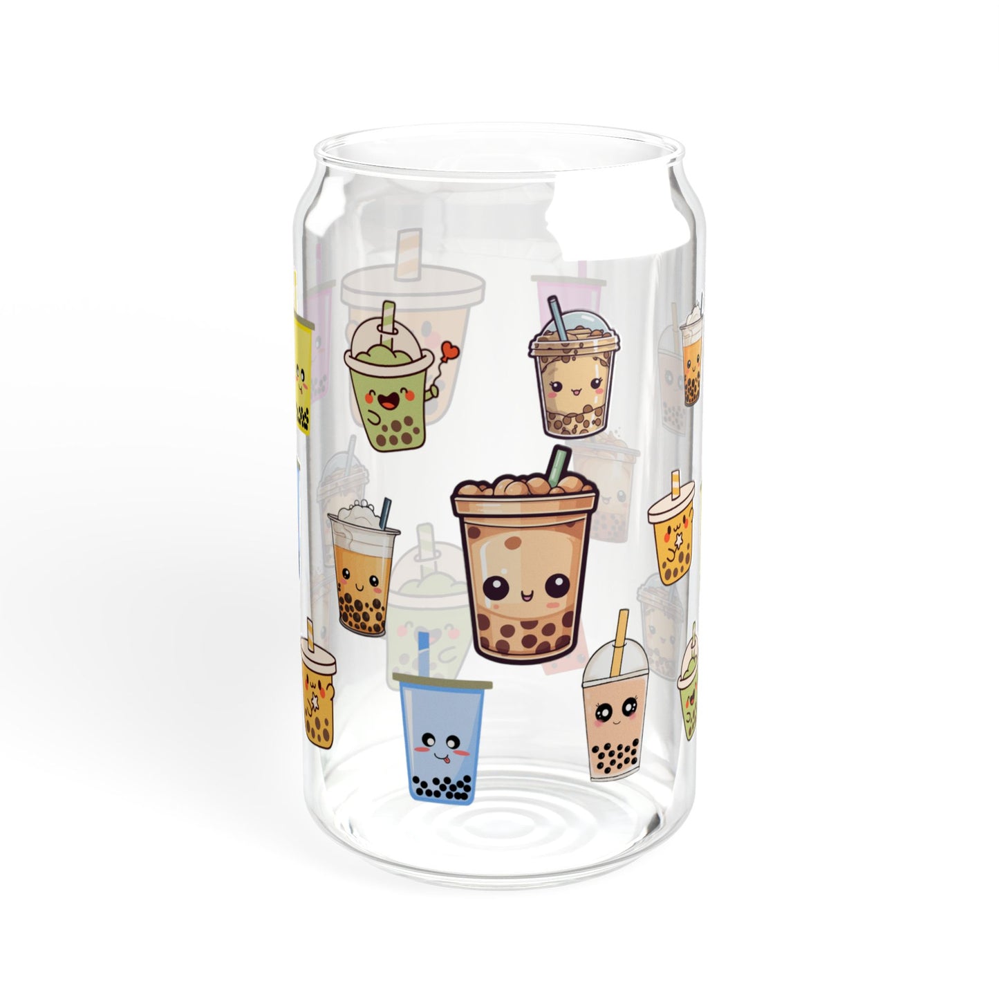 Bubble Bliss 16oz Bubble Tea Sipper Glass Stylish | Durable | Reusable | Perfect for Tea Lovers