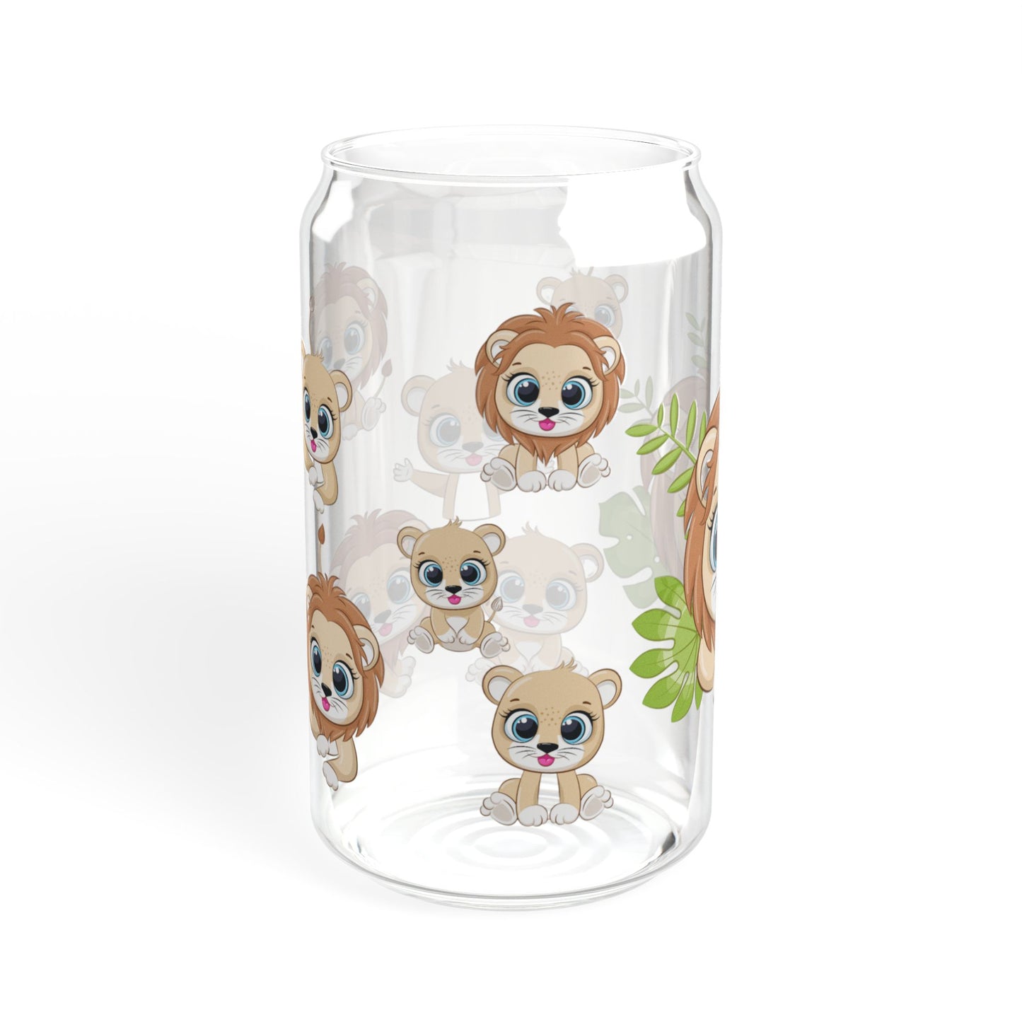 Tiny Tiger 16oz Sipper Glass for Kids and Tiger Lovers Fun | Safe | Reusable | Perfect for Animal Fans