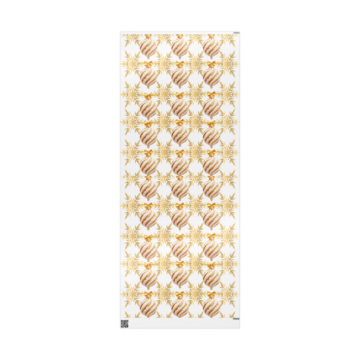 Golden Holiday Wrapping Paper Elegant Festive Gift Wrap
