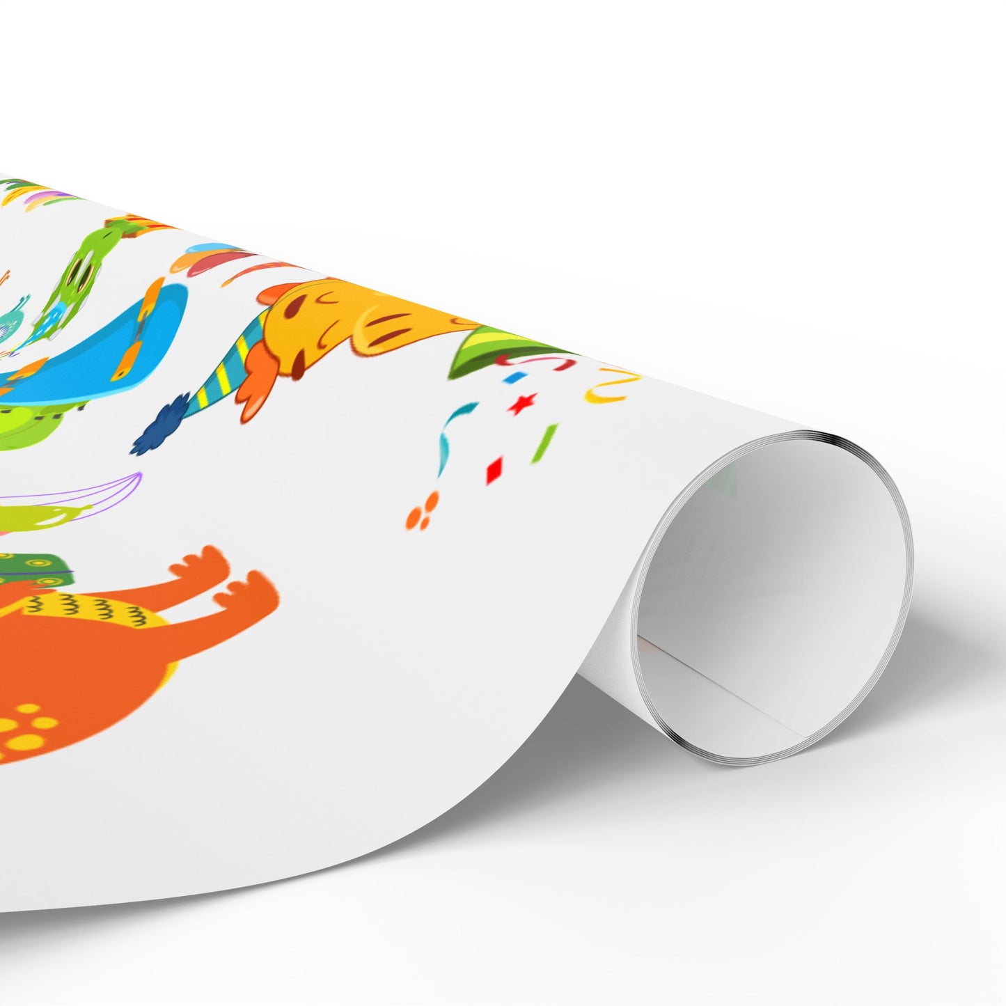 Dino Happy Birthday Wrapping Paper Fun Gift Wrap for Kids